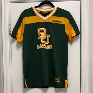 Colosseum Green and Yellow Baylor Jersey